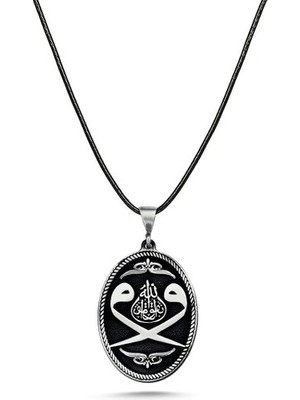 Takılingo 925 Ayar Gümüş Çift Vav Motifli Erkek Kolye