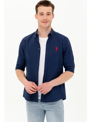 U.S. Polo Assn. Erkek Lacivert Gömlek Basic 50262932-VR033