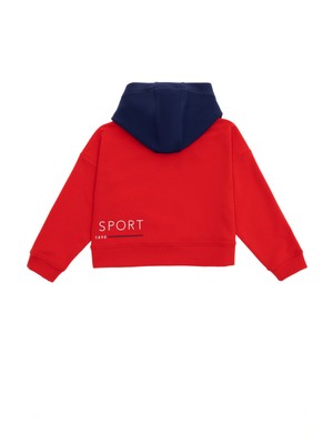U.S. Polo Assn. Kız Çocuk Kırmızı Sweatshirt 50270475-VR030