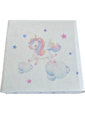 Koli Kolay Unicorn Baskılı Hediye Kutusu 17x17x9cm