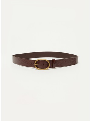 Lee Koyu Kahve Erkek T-Shirt LP615024_DERI Kemer