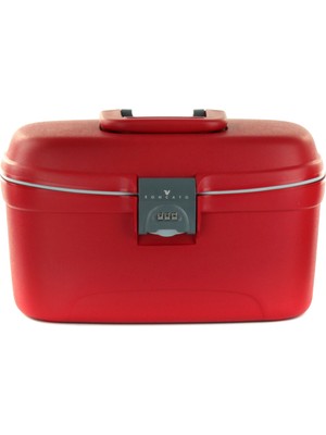 Roncato Unisex Güzellik Çantası (Makyaj Valizi) 50026809 Roncato Light Beauty Case Rosso 36X22X21