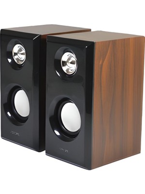 Concord C-8003 1+1 Bilgisayar Hoparlörü Ahşap Renkli 3D Surround Ses Sistemi
