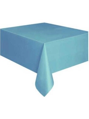 Kidspartim Düz Mavi Masa Örtüsü 120X180 cm