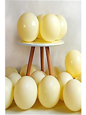 Kidspartim 100 Lü Makaron Sarı Balon 12 Inç