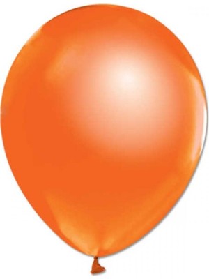 Kidspartim 100 Lü Metalik Turuncu Balon 12 Inç