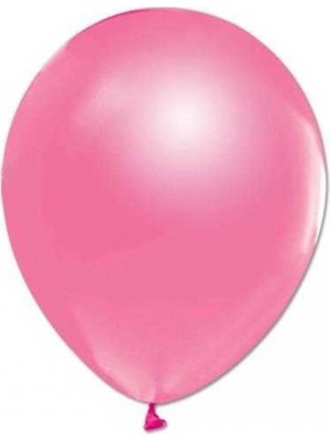 Kidspartim 100 Lü Metalik Pembe Balon 12 Inç