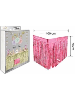 Kidspartim Metalize Fuşya Masa Püskülü