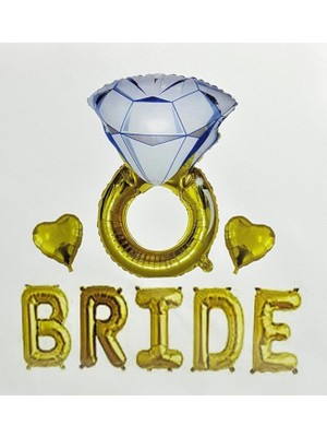 Kidspartim Brıde Gold Folyo Balon Set