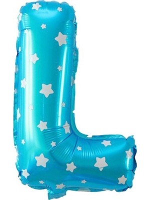 Kidspartim L Harf Mavi Folyo Balon 16 Inç 40 cm