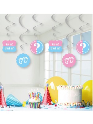 Kidspartim 6lı Tavan Süsü Kız Mı Erkek Mi