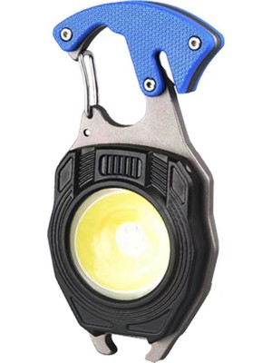 Go Biz Anahtarlık Çalışma Işığı Çok Fonksiyonlu Çakmak Şarj Taşınabilir Kamp Oto Tamir LED Güçlü Işık Mini El Feneri Küçük USB Şarjlı El Feneri Reflektör (Yurt Dışından)