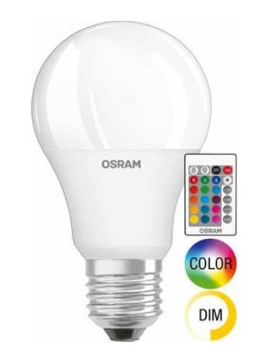 Osram LED Star Rgbw 9.7W 2700K Sarı Işık 806LM E27 Uzaktan Kumandalı 2 Li Paket