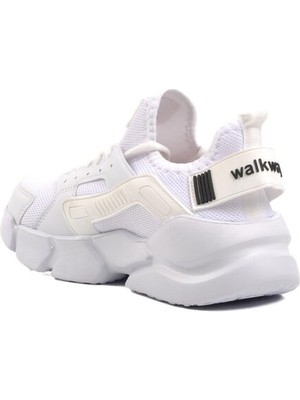 Walkway Beyaz Fileli Hafif Unisex Spor Ayakkabı