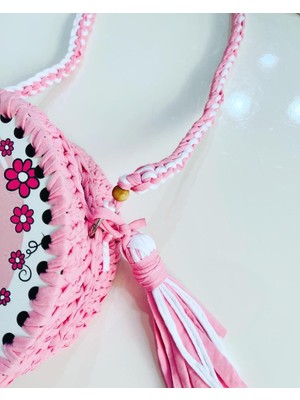 Pink Bag Handmade Kız Çocuk Sevimli Baykuş Makaron Çanta