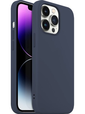 Buff iPhone 14 Pro Max Rubber S Kılıf Storm Blue