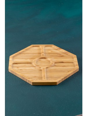 Acar Bambu 5 Bölmeli Sunumluk