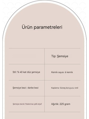 Zehraa Unisex Şemsiye Katlanır Şemsiye Vinil Güneş Koruyucu Şemsiye Mini Güneşli Şemsiye (Yurt Dışından)