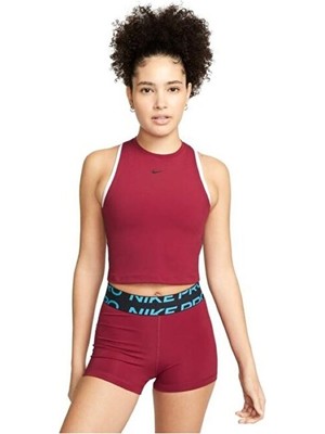 Nike  W Np Dri-Fit Grx Crp Tank Kadın Kırmızı Günlük Stil Atlet DR7743-693