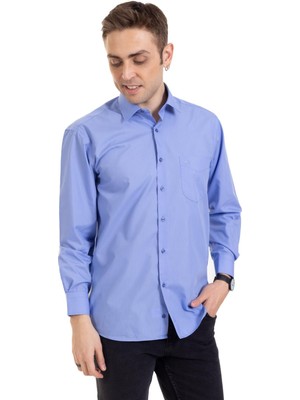 Mutlu City Erkek Regular Kalıp Cepli Yüksek Kalite Klasik Dakron Kumaş Gömlek 2316