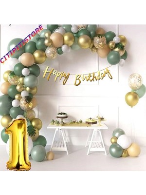 Çıtı Pıtı Store Çıtıpıtıstore Lüks 1 Yaş Doğum Günü Balon Seti