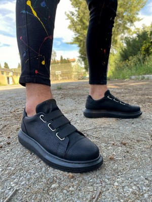 Knack Sneakers Ayakkabı 889 Siyah (Siyah Taban)