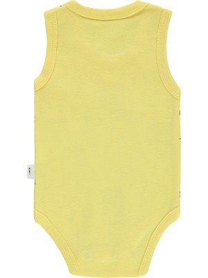 Civil Baby Erkek Bebek Çıtçıtlı Badi 1-18 Ay  Sarı