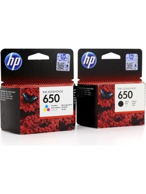 HP Serva Kartuş Hp 650SIYAH +Renkli Set