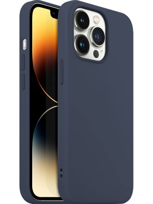 Buff iPhone 14 Pro Rubber S Storm Blue Kılıf