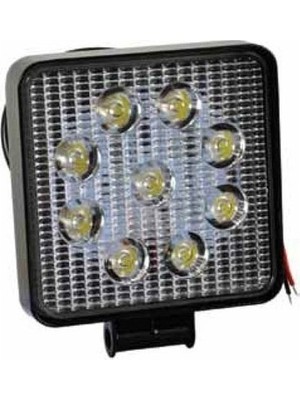 Emir 9 Ledli Kare Çalışma Lambası 27W(POWER Led)