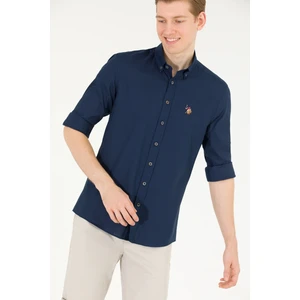 U.S. Polo Assn. Erkek Lacivert Basic Gömlek 50263099-VR033