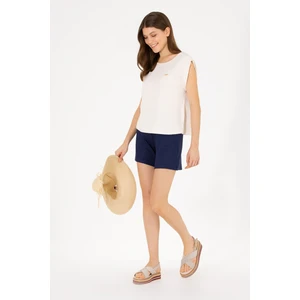 U.S. Polo Assn. Kadın Lacivert Örme Şort 50263791-VR033