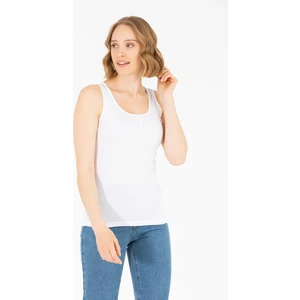 U.S. Polo Assn. Kadın Beyaz Basic T-Shirt 50262673-VR013