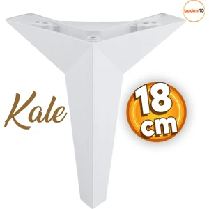 Kale Lüks Mobilya Kanepe Sehpa Tv Ünitesi Koltuk Ayağı 18 Cm Beyaz Baza Ayakları