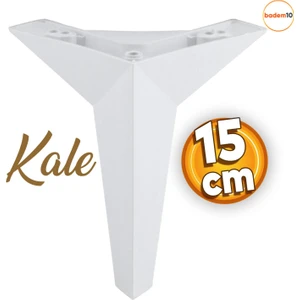 Kale Lüks Mobilya Kanepe Sehpa Tv Ünitesi Koltuk Ayağı 15 Cm Beyaz Baza Ayakları