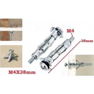 Paraşüt Tipi Çelik Alçıpan Dübeli 4 x 38 mm 10 Adet