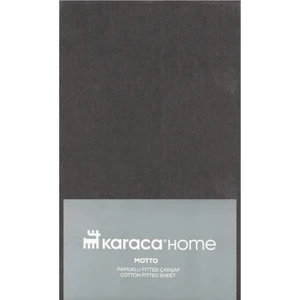Karaca Home Motto Penye Tek Kişilik Fitted Çarşaf 100X200+30 cm Antrasit
