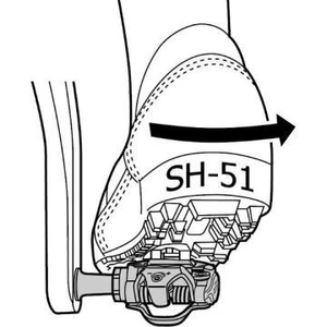 SM-SH51 Mtb Pedal Kali(Kal Plakası Dahil)
