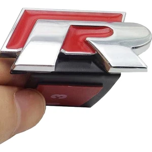 Volkswagen R Panjur Logo Amblem Paslanmaz Çelik Vidasız