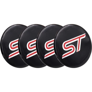 Ford St Logo Amblem Jant Göbeği 56 mm Metal 3m Yapışkanlı 4 Adet