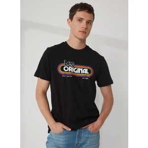 Bisiklet Yaka Siyah Erkek T-Shirt L231733001_BISIKLET Yaka T-Shirt