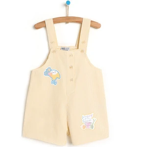 HelloBaby Basic Düğmeli Salopet-Tshirt Erkek Bebek