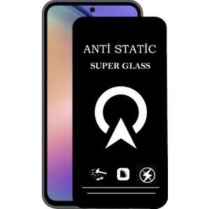 Kzy Samsung Galaxy A54 Tam Kaplayan Anti Statik Çizilmez Safir Ekran Koruyucu Cam