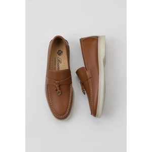 Bueno Shoes Taba Flotter Deri Kadın Loafer 05WS101