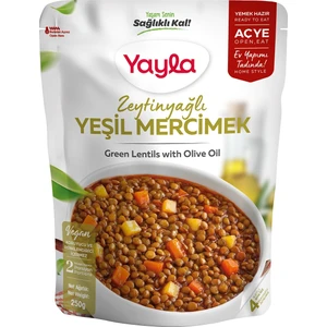 Yemek Hazır Zeytinyağlı Yeşil Mercimek 250 G