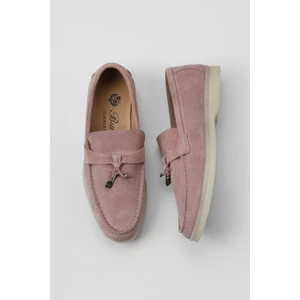 Bueno Shoes Pembe Süet Kadın Loafer 05WS101