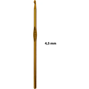 Ala Depo Metal Tığ Yün Penye Makrome Örgü No: 4,5 mm (15CM)