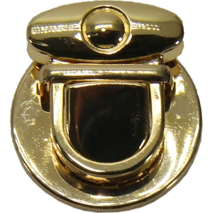 Ala Depo Yaylı Basmalı Çanta Kilidi 4 cm Light Gold