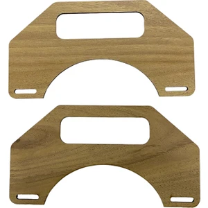Ala Depo Ahşap Çanta Sapı Mdf Kulp Açık Meşe (1 Çift)