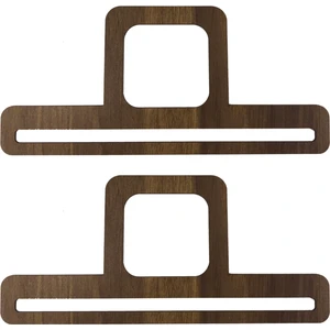 Ala Depo Ahşap  Çanta Sapı Mdf Kulp Ceviz (1 Çift)